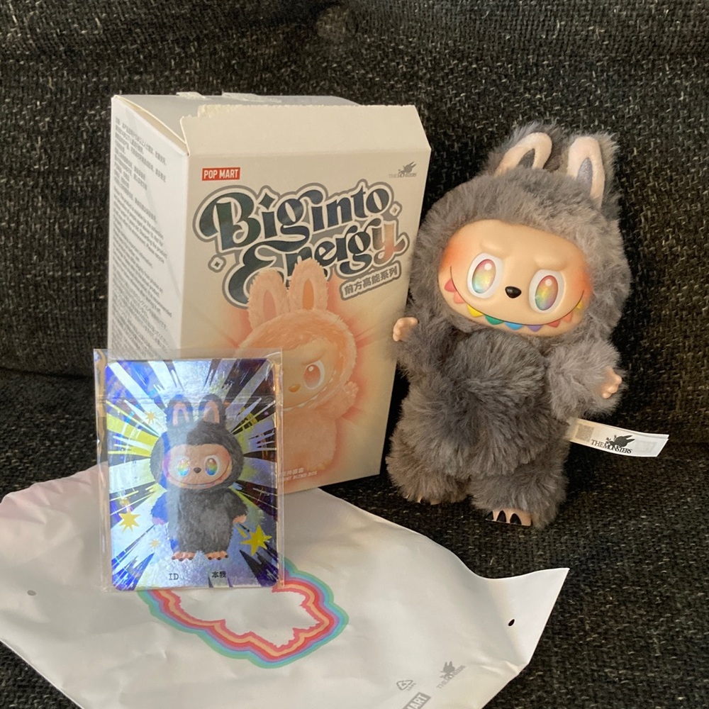 Authentic Pop Mart Big into Energy Vinyl Plush Pendant - SECRET ID